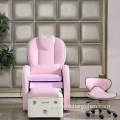 Popular Beauty Nail Salon Furniture No Plumbing Luxury Pink Relax Foot Spa Massage Pedicure Chair